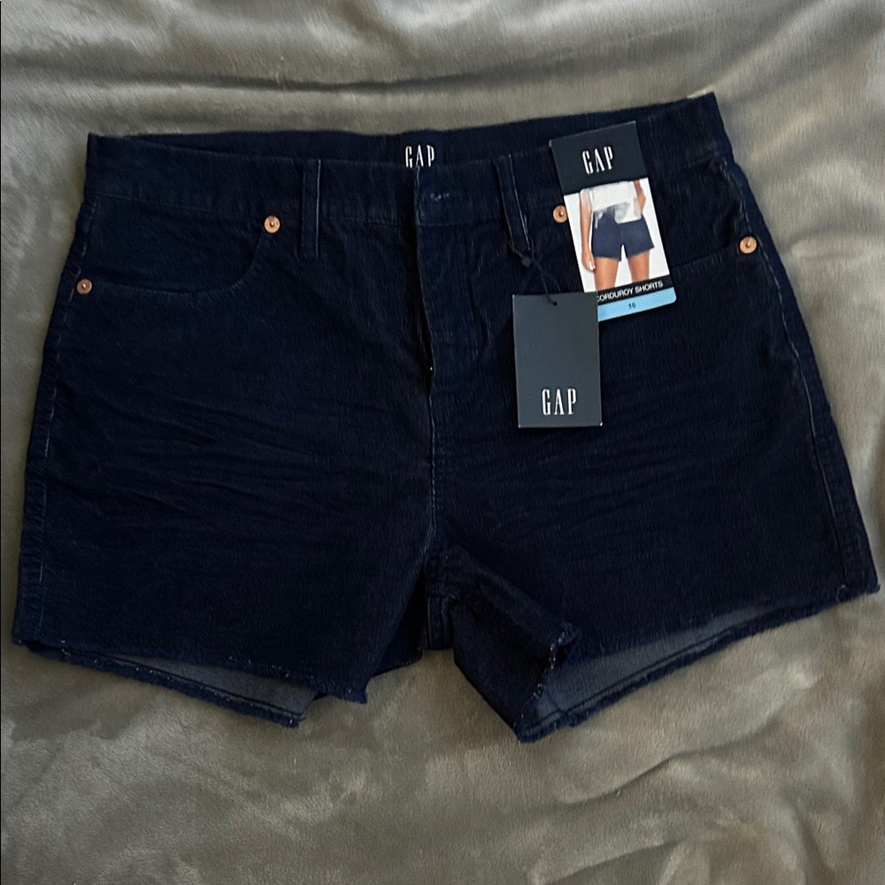 GAP Women's Navy corduroy Shorts